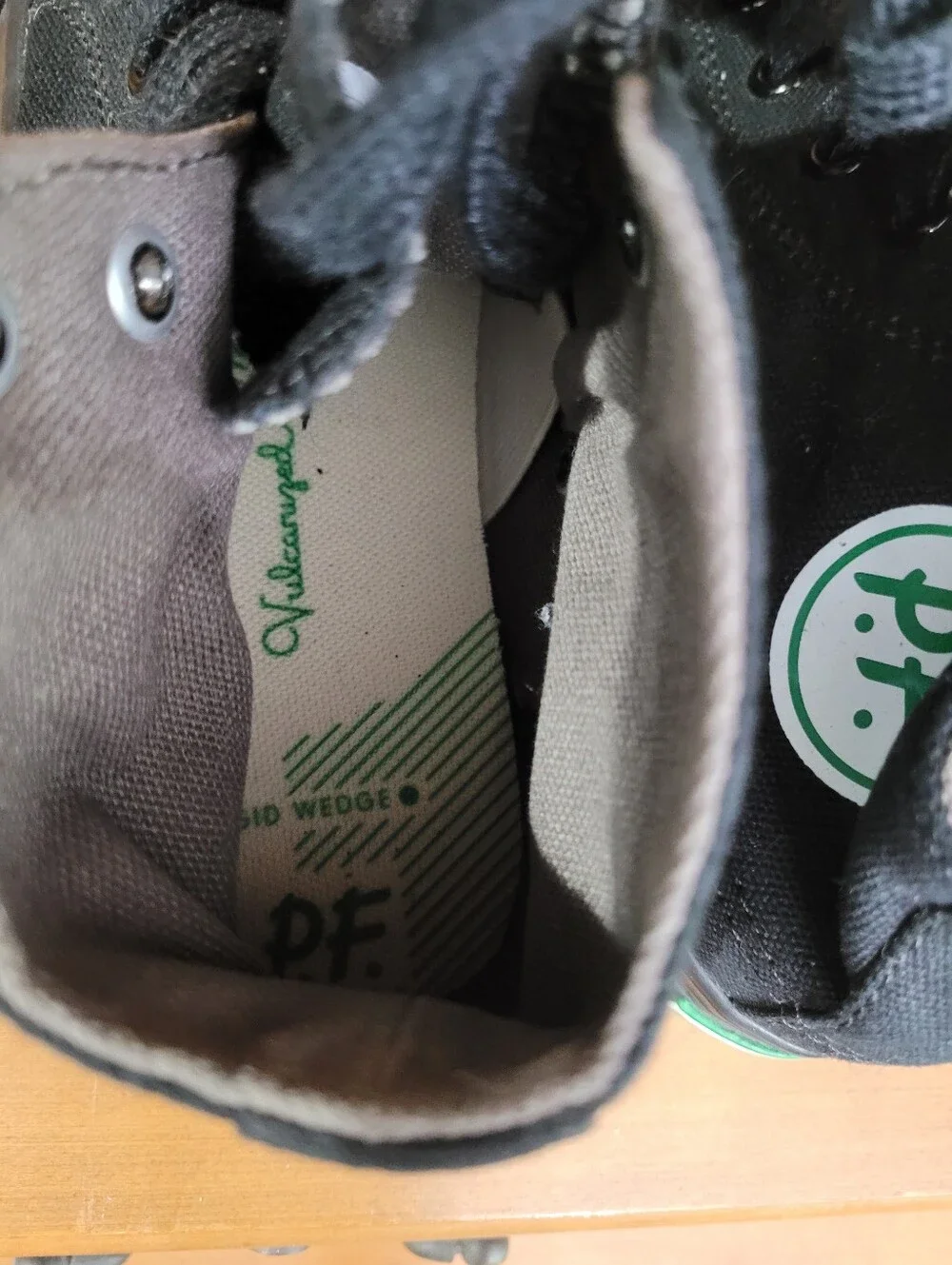 PF Flyers The Sandlot Center Hi Unisex kids sz 13 Running Shoe Black Sneaker